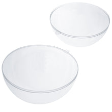 Load image into Gallery viewer, Set of 3 Clear Plastic Ball Ornaments 2.7 Inches (69 mm)