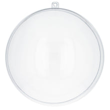 Load image into Gallery viewer, Set of 3 Clear Plastic Ball Ornaments 3.9 Inches