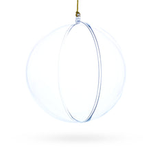 Load image into Gallery viewer, Set of 3 Clear Plastic Ball Ornaments 4.7 Inches