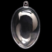 Load image into Gallery viewer, Set of 6 Clear Plastic Egg Ornaments 2.7 Inches