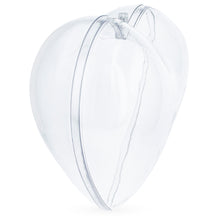 Load image into Gallery viewer, Set of 3 Clear Plastic Heart Ornaments 3.05 Inches