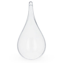 Load image into Gallery viewer, Set of 3 Clear Plastic Waterdrop Ornaments 4.3 Inches (109 mm)