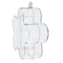 Load image into Gallery viewer, Clear Plastic Flower Ornament  3.55 Inches (90 mm)