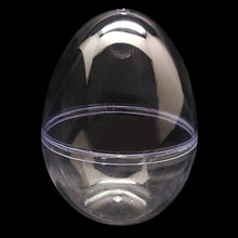 Load image into Gallery viewer, Set of 3 Clear Plastic Standing Egg Ornaments 3.58 Inches (91 mm)