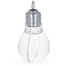 Load image into Gallery viewer, Clear Plastic Bulb Ornaments 5.25 Inches
