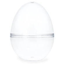 Load image into Gallery viewer, Set of 3 Clear Plastic Standing Egg Ornaments 3.58 Inches (91 mm)