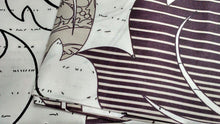 Load image into Gallery viewer, DaDa Bedding Paisley Grey Floral Leaves Fitted Sheet &amp; Pillow Cases Set (FTS8197)