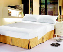 Load image into Gallery viewer, DaDa Bedding White Flat Sheet &amp; Pillow Cases Set (FS098765)