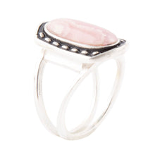 Load image into Gallery viewer, Shielded Pink Rhodonite and Sterling Silver Ring