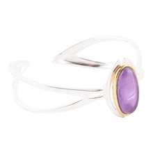 Load image into Gallery viewer, Shine Bright Amethyst Cuff Bracelet
