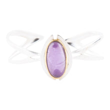 Load image into Gallery viewer, Shine Bright Amethyst Cuff Bracelet