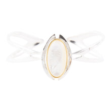 Load image into Gallery viewer, Shine Bright Mother of Pearl Cuff Bracelet
