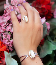 Load image into Gallery viewer, Shine Bright Mother of Pearl Cuff Bracelet