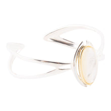 Load image into Gallery viewer, Shine Bright Mother of Pearl Cuff Bracelet