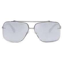 Load image into Gallery viewer, Bella -Tangle Free- Chrome Silver Oversized Squared Aviators