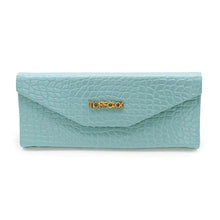 Load image into Gallery viewer, Turquoise Faux Croco Hard Case