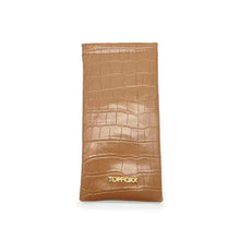 Load image into Gallery viewer, Nude Faux Croco Soft Pouch