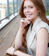 Load image into Gallery viewer, Shungite and Bronze Cuff