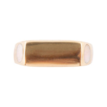 Load image into Gallery viewer, Signet Pink Opal and Bronze In The Hole Ring