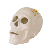 Load image into Gallery viewer, "Mr. Bones and Charlotte" Skull Decor with 22K Gold Accents- Blush