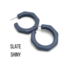 Load image into Gallery viewer, Kay Octagon Hoop Earrings