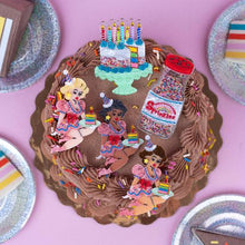Load image into Gallery viewer, "Slice, Slice Baby" Birthday Cake Brooch by Lipstick &amp; Chrome x Club Eggie