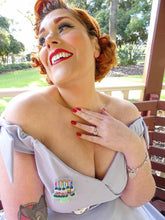 Load image into Gallery viewer, "Slice, Slice Baby" Birthday Cake Brooch by Lipstick &amp; Chrome x Club Eggie