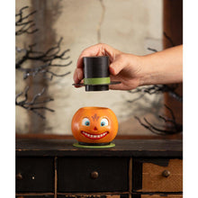 Load image into Gallery viewer, Smiling Pumpkin Container by Bethany Lowe Designs