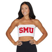 Load image into Gallery viewer, SMU Mustangs White Bandeau Top