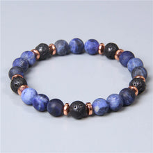 Load image into Gallery viewer, Sodalite Lava Insomnia Aid Bracelet