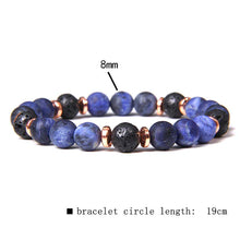 Load image into Gallery viewer, Sodalite Lava Insomnia Aid Bracelet