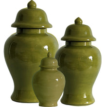 Load image into Gallery viewer, Moss Green Ginger Jars