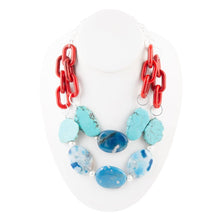 Load image into Gallery viewer, Southwest Mix Agate Statement Necklace