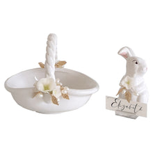 Load image into Gallery viewer, Bunny and Basket Serving Dish with Card Holder