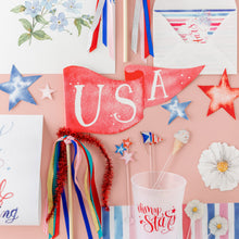 Load image into Gallery viewer, USA Party Pennant
