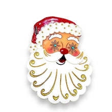 Load image into Gallery viewer, Starry Eyed Santa Brooch by 50's Vintage Dame x Lipstick &amp; Chrome