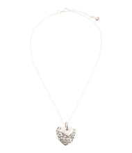 Load image into Gallery viewer, Sterling Silver Engraved Heart Pendant Neckalce