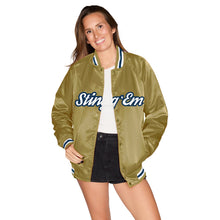 Load image into Gallery viewer, Georgia Tech Satin Letterman Bomber Jacket