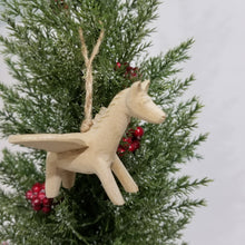 Load image into Gallery viewer, Wooden Flying Horse ornament