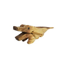 Load image into Gallery viewer, 11" Wooden musical percussion instrument alligator