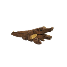 Load image into Gallery viewer, 11" Wooden musical percussion instrument alligator