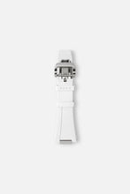 Load image into Gallery viewer, FKM Rubber Strap: White/Steel
