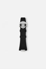 Load image into Gallery viewer, FKM Rubber Strap: Black/Steel