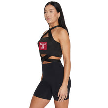 Load image into Gallery viewer, Temple Owls Black Multi Way Bandeau Top