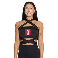 Load image into Gallery viewer, Temple Owls Black Multi Way Bandeau Top