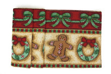 Load image into Gallery viewer, DaDa Bedding Set of 8 Pieces Gingerbread Sweets Holiday Table Tapestry - 4 Placemats, 2 Table Runners, 2 Throw Pillow Covers (12917)