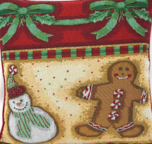 Load image into Gallery viewer, DaDa Bedding Set of 8 Pieces Gingerbread Sweets Holiday Table Tapestry - 4 Placemats, 2 Table Runners, 2 Throw Pillow Covers (12917)