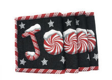 Load image into Gallery viewer, DaDa Bedding Set of 8 Pieces Peppermint Joy Holiday Table Tapestry - 4 Placemats, 2 Table Runners, 2 Throw Pillow Covers (12904)