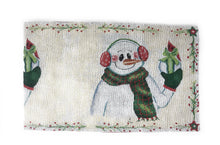 Load image into Gallery viewer, DaDa Bedding Magical Snowman Holiday Woven Tapestry Dining Table Runner (9733)