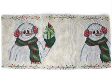 Load image into Gallery viewer, DaDa Bedding Magical Snowman Holiday Woven Tapestry Dining Table Runner (9733)